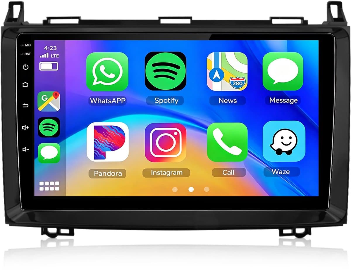Cestovet LINUX Autoradio - Draadloos Apple CarPlay Android Auto - Bluetooth Radio - Geschikt Voor Mercedes Benz W169 W245 B200 W906 — afbeelding 1