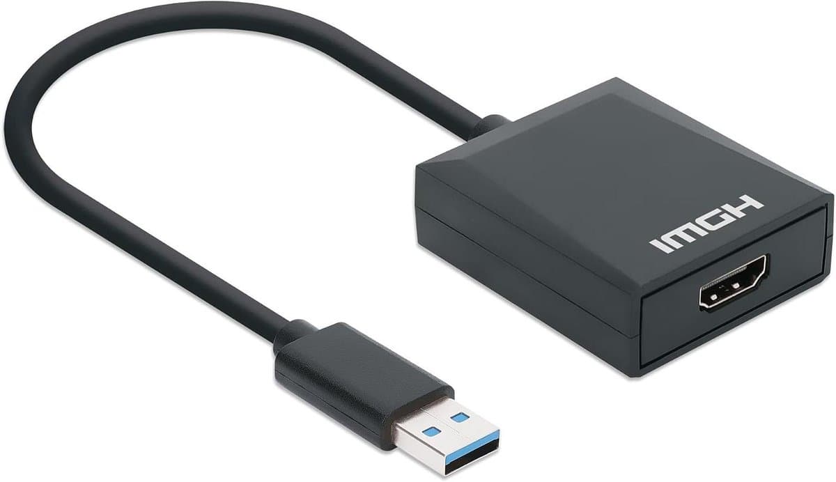USB naar HDMI adapter - Video converter - Extra scherm aansluiten - Full HD 1080p - 60Hz - Zwart — afbeelding 1