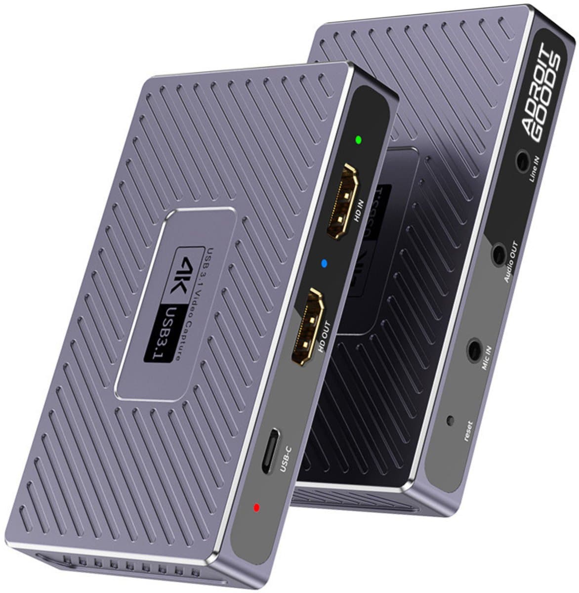 AdroitGoods USB 3.1 HDMI Capture Card 4K60 HDR Video Opname Live Streaming RGB24 Gaming Recorder Camera PC Laptop Console — afbeelding 1