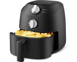 Airfryer 2 Liter – Mini Heteluchtfriteuse – 5-in-1 Functie – Antiaanbaklaag – Vaatwasmachinebestendig – 1150W Zwart