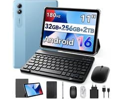 ExcitPower T70 Tablet - 32GB RAM - 256GB ROM - Android 16 - Blauw