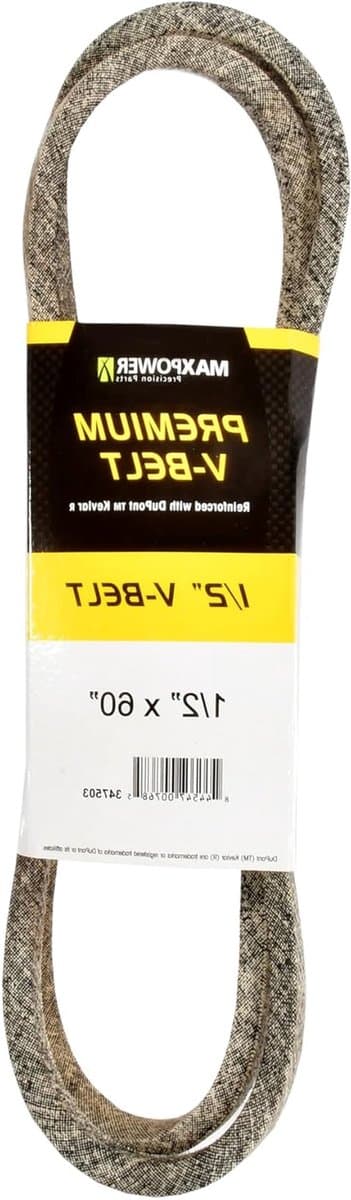 Aandrijfriem - V-snaar Grasmaaierriem - Grasmaaien - Kevlar Versterkt - 1/2" x 60" - Zwart — afbeelding 1