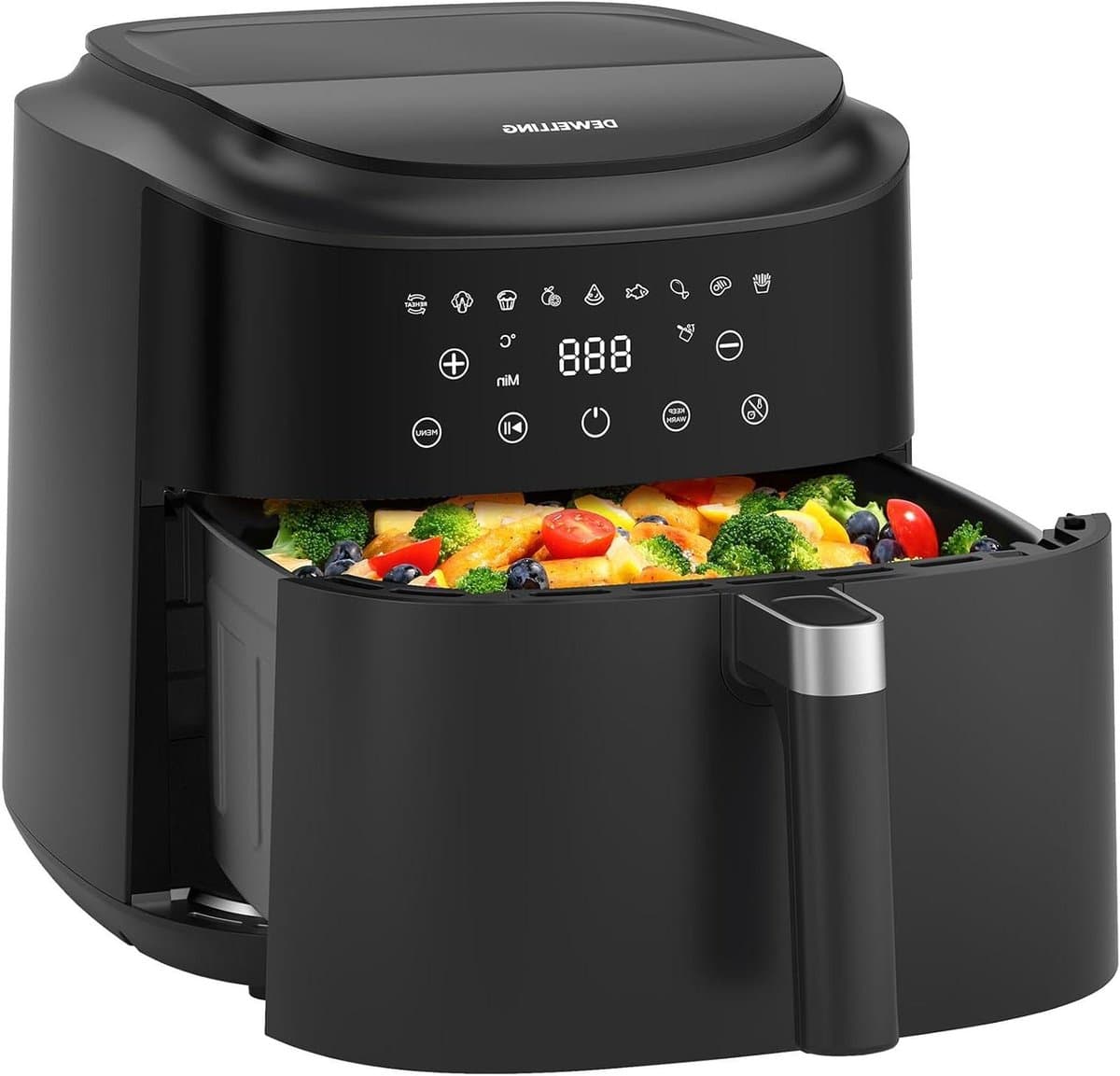 Heteluchtfriteuse XXL - Airfryer Frituurpan - Gezond Koken - 9 Liter XL Capaciteit - 2350 Watt - Zwart — afbeelding 1