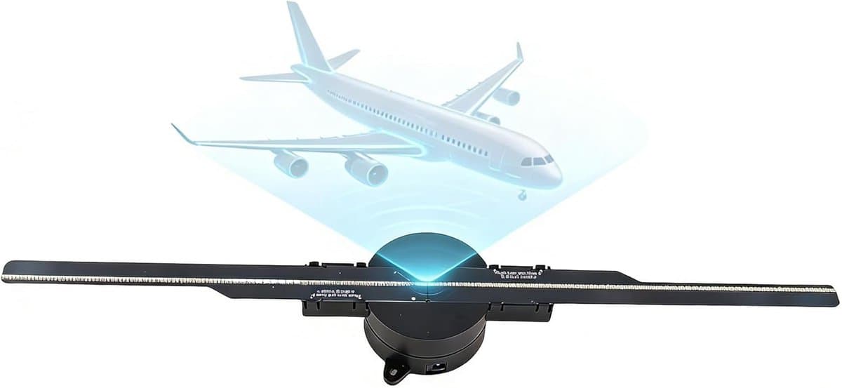 3D-hologram-ventilator, hologram-projector, 16,5 inch, 2000 x 224, wifi-3D-projector, 4 blades reclamedisplay voor reclame in de winkel, voor zakelijke borden, bar, Halloween — afbeelding 1