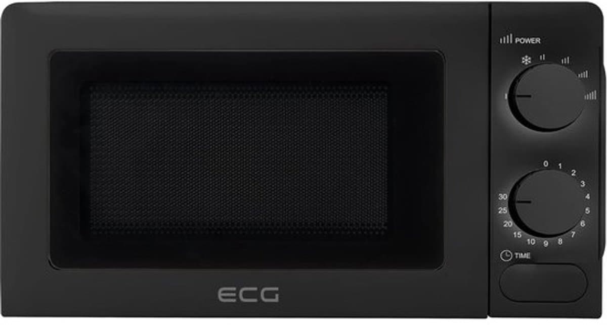 Compacte Magnetron - Kleine Oven - Snelle Maaltijden - Draaiplateau Inbegrepen - 17 Liter Capaciteit - Zwart — afbeelding 1