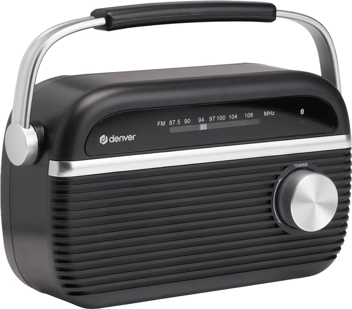 Denver FM Radio Retro - Noodradio / Noodpakket - Werkt op batterij of netstroom - Keukenradio - Draagbare Radio - TRB67B — afbeelding 1