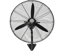 Industriële Muurventilator - Wandmodel Ventilator - Ruimte Koelen - 90 Graden Oscillatie - 80 cm - Grijs