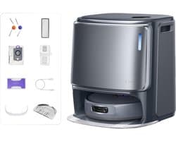 Narwal Freo Z10 Ultra Robotstofzuiger met Zelflozend Basisstation, 18.000Pa Zuigkracht, AI Vision, DirtSense Technologie, Klitvrije Borstel, 45-75°C Heet Water Wassen, LDS Navigatie, 8N Dweilen, Grijs