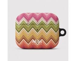 MIM Amsterdam - Happy Hour - Geschikt voor AirPods Pro 3 - AirPod hoesje - AirPod hoesje met print - Shockproof- Cover voor AirPods - Trendy AirPod case