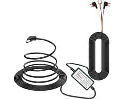 SnelShoppen - Type C Dash Cam Hardwire Kit - 24/7 Parkeerbewaking - 5V/2.5A Auto Dash Camera Oplader - 320cm Laagspanning Beschermingskabel - Hoog Com