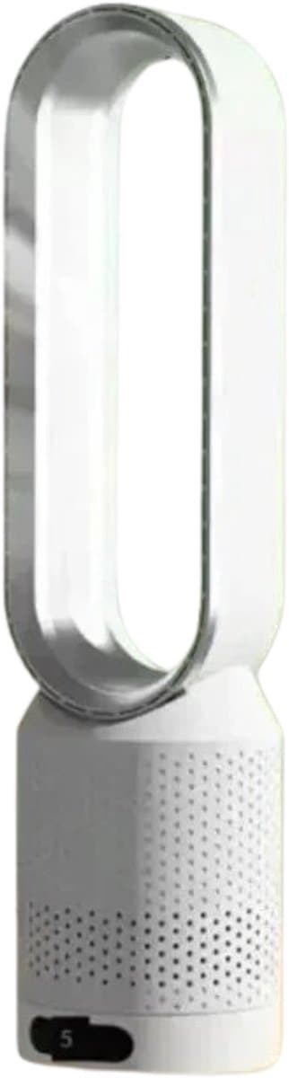 Damenzo - Ventilator - Ventilator staand - Tafelventilator - Vloerventilator - Ventilatoren - Ventilator toren - 14.5x58 cm - Zilver — afbeelding 1