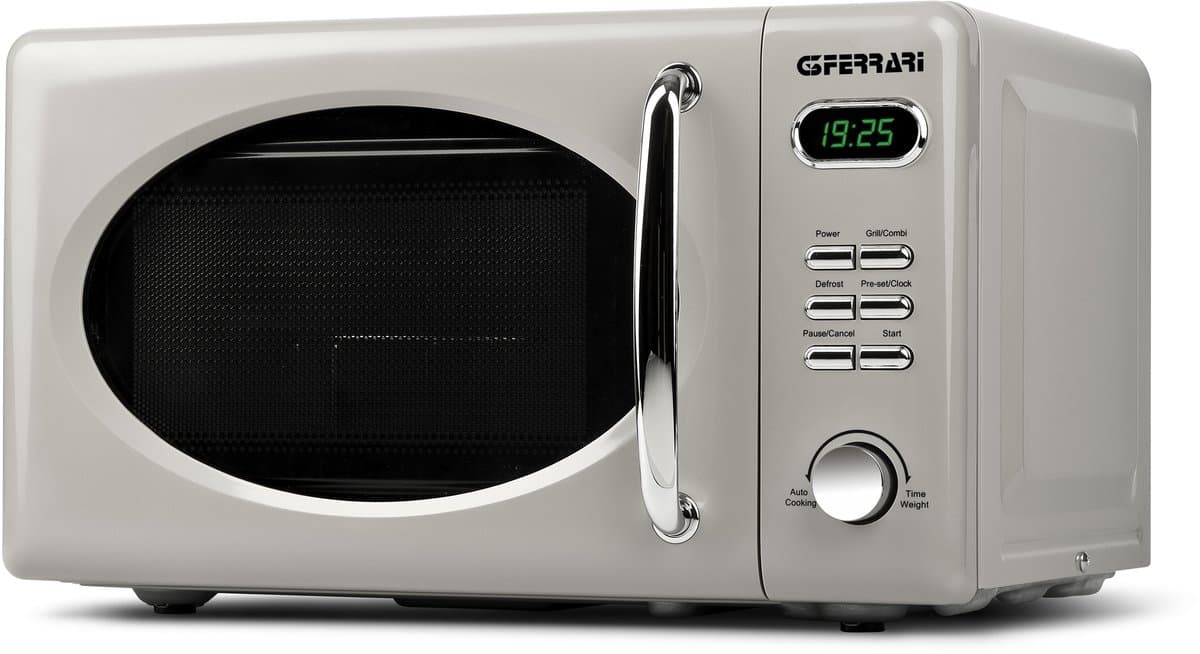 G3 Ferrari Sapormio Vintage Grigio Magnetron 20L – 700W – 5 Vermogensstanden – Retro Design — afbeelding 1