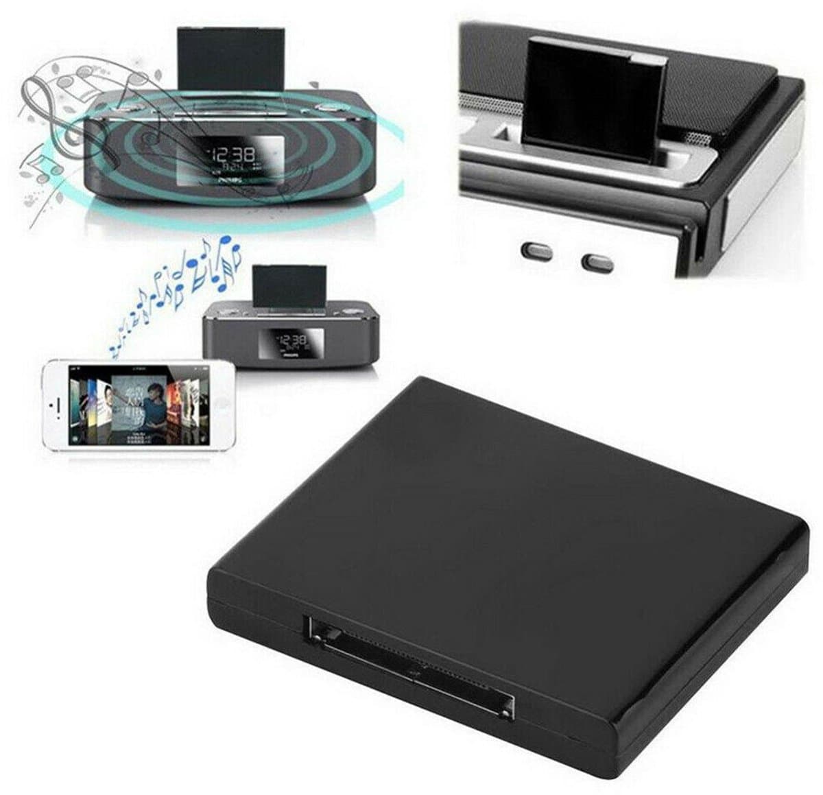 Bluetooth audio ontvanger naar 30 pin voor docking station — afbeelding 1