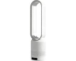 Kraftverdia Ventilator Staand - Bladloze Ventilator 58 cm - Luchtcirculator met Afstandsbediening, 8 Snelheden, 90° Oscillatie, Timer en Luchtzuivering – Veilig en Comfortabel voor Woonkamer, Slaapkamer en Kantoor - Zilver