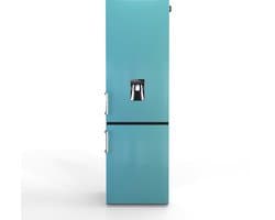 Nunki Large H2O – Koel-vriescombinatie – Waterdispenser – E-klasse – 268 liter – Sky Blue Gloss
