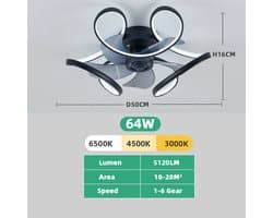 Wentink mo Moderne Plafondlamp - afstandsbediening voor plafondventilator