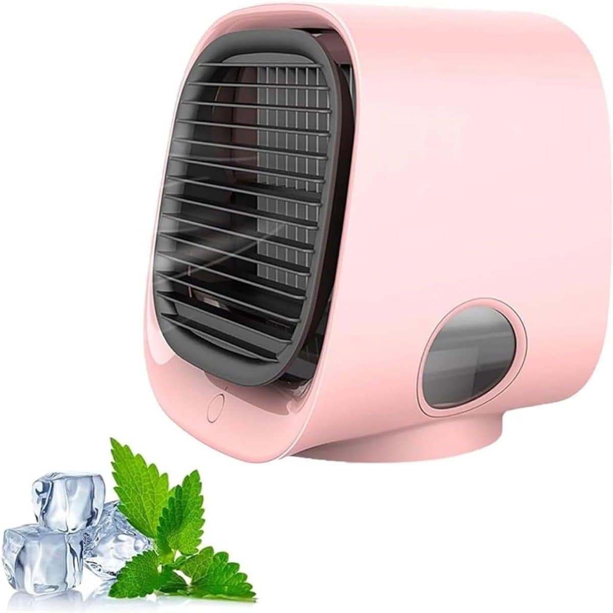 Draagbare Airconditioner - Met Tank & Led Nachtlampje, 4 Snelheidsinstellingen, Koelen in 90 Seconden - roze — afbeelding 1