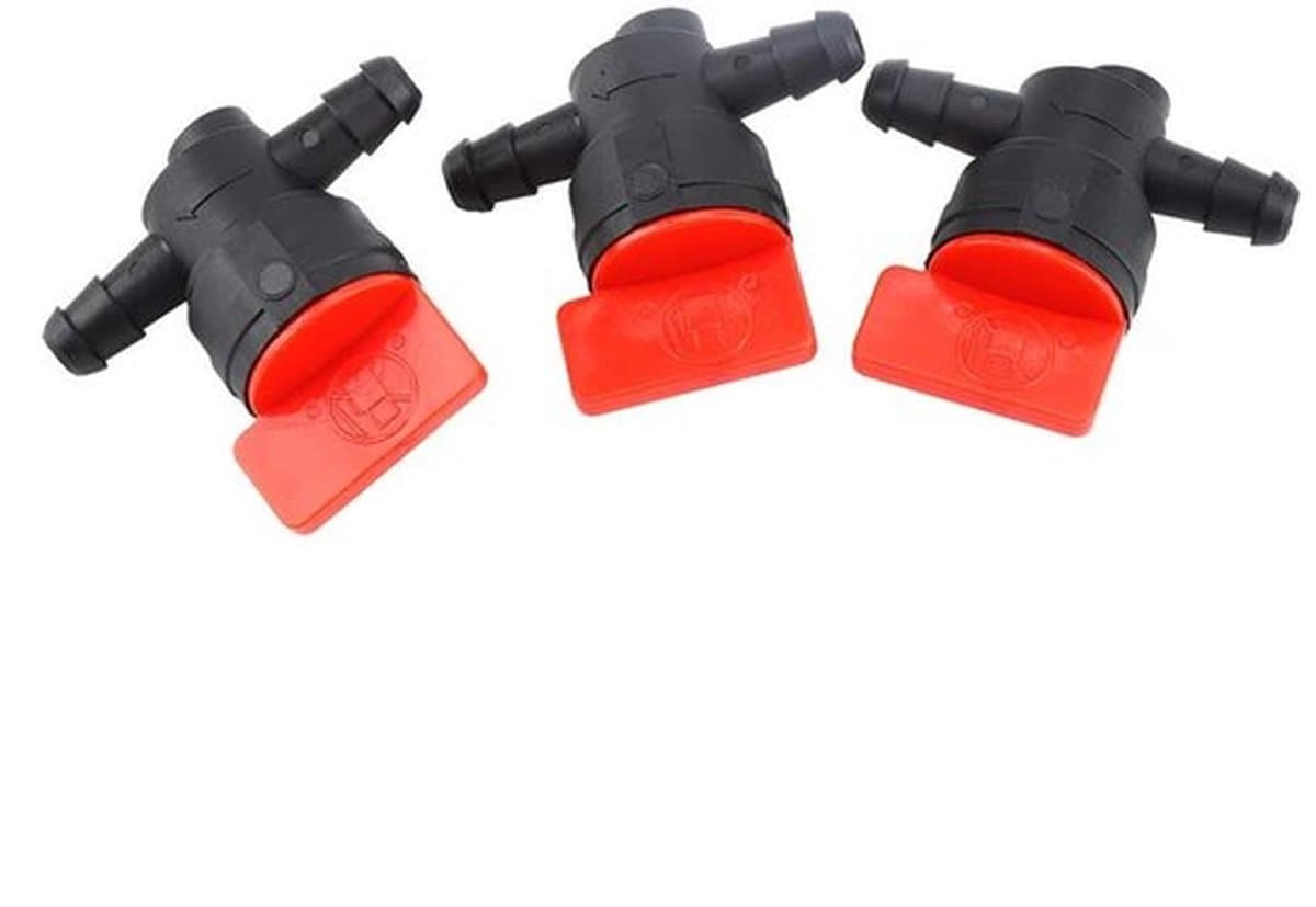 Brandstofgastank Afsluiter - Set met 3 Brandstoffilters - 3 Afsluitkleppen - 6 Klemmen - Duurzaam Kunststof - Eenvoudig te Installeren - Brandstofklep — afbeelding 1
