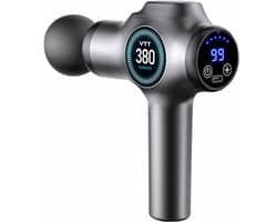 KIRA® Massage Gun - Massage Pistool - Massage-gun - Massage Gun voor Rug & Schouders - Grijs - 5cm x 3cm x 8cm