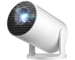 NIVA® Mini Beamer - Kleine Mobiele Telefoonprojector - Videoprojector - Wit - 10cm x 10cm x 17cm