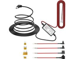 Dashcam hardwire kit 12V-24V naar 5V/2.5A - Type C - 320cm lengte - Veilig opladen voor dashcam - ShopVlot