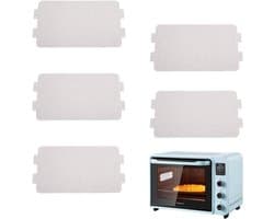 Mica plaat voor magnetron 117x65mm - 5 stuks - milieuvriendelijk papier - eenvoudig te snijden voor vervanging - ShopVlot