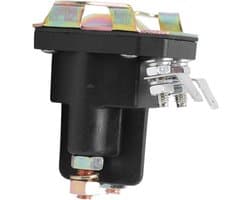 Startsolenoïde 4-polig - Startrelais Grasmaaier - Motor Starten - Waterdicht Messing - 12V DC - Zwart