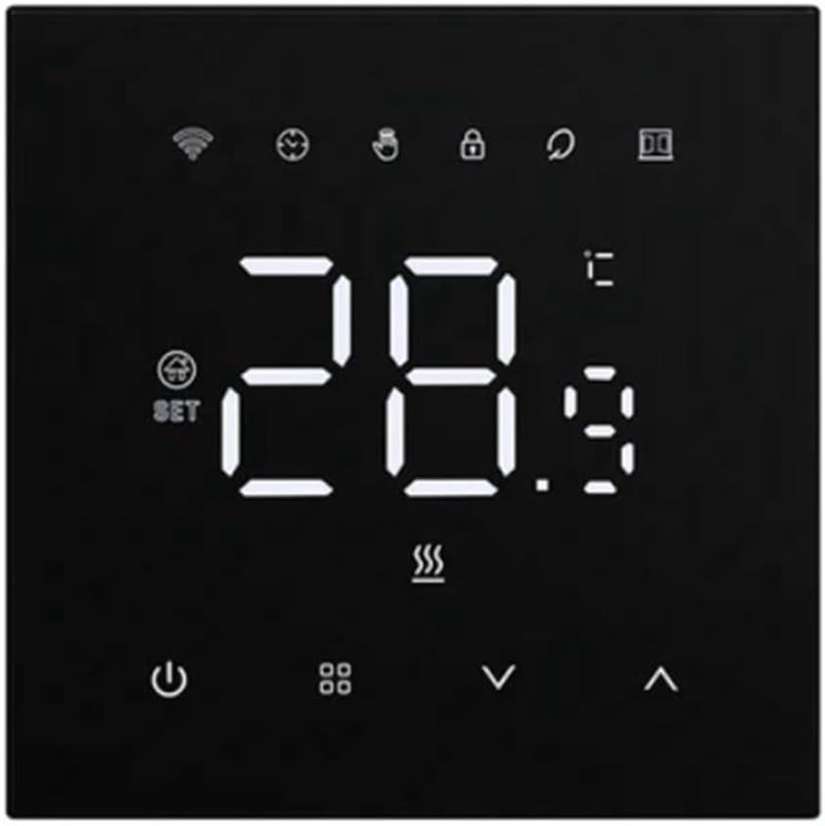 Tuya Smart WiFi Thermostaat Warme Vloerverwarming 220v 16A Gasboiler Elektrische Temperatuurregelaar Home Zwart — afbeelding 1
