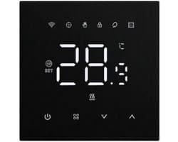 Tuya Smart WiFi Thermostaat Warme Vloerverwarming 220v 16A Gasboiler Elektrische Temperatuurregelaar Home Zwart