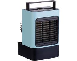 Persoonlijke Luchtkoeler - Mini Airco - Persoonlijke Verkoeling - 3-in-1 Functies - 13.9 x 13.6 cm - Blauw