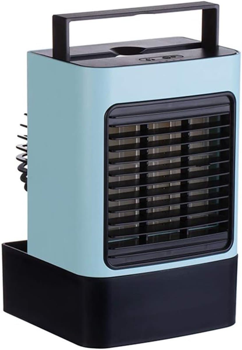 Persoonlijke Luchtkoeler - Mini Airco - Persoonlijke Verkoeling - 3-in-1 Functies - 13.9 x 13.6 cm - Blauw — afbeelding 1