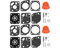 SnelShoppen - 2 Sets Grasmaaier Carburettor Rebuild Kit C1U-W19 Compatibel met Zama RB-117, Inclusief Membranen en Pakking, Duurzaam en Betrouwbaar vo