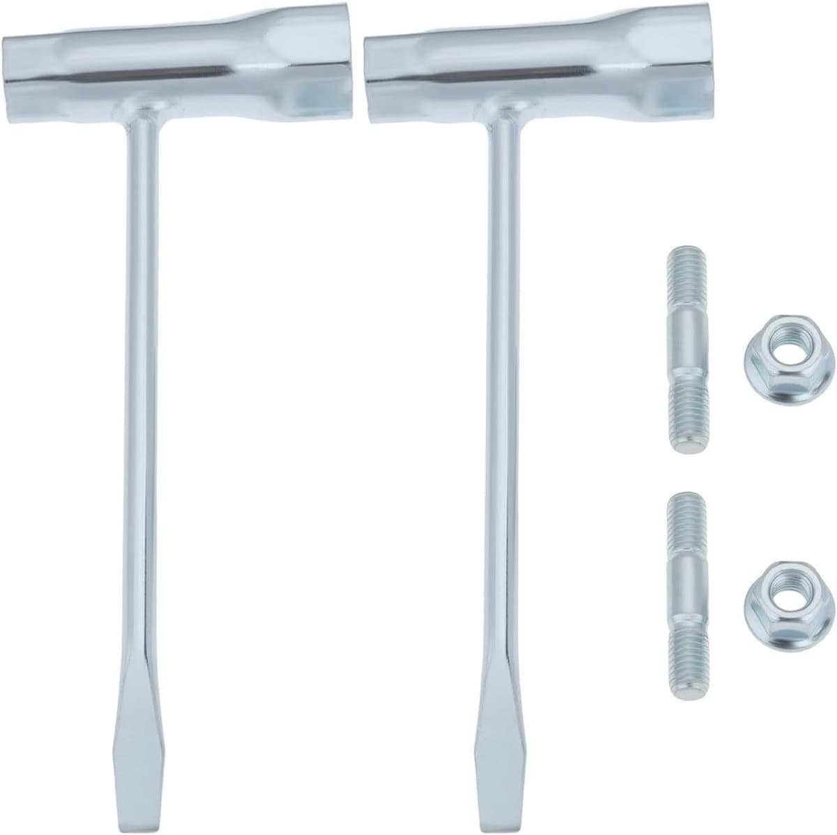 SnelShoppen - 2 sets Grasmaaier Moersleutel Schroef Kit voor Chinese Kettingzagen 4500 5200 5800 45Cc 52Cc 58Cc MT-9999 - Duurzaam Metaal voor Eenvoud — afbeelding 1