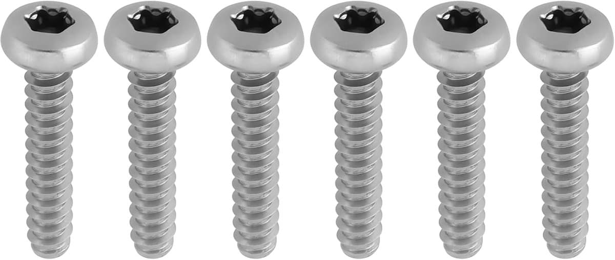 SnelShoppen - 6 Stuks 4.8 x 25mm Grasmaaier Schroeven, Zelftappende Schroeven voor Mountfield en Quattro, Tuinaccessoires, Vervangingsonderdelen — afbeelding 1