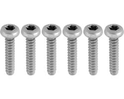 SnelShoppen - 6 Stuks 4.8 x 25mm Grasmaaier Schroeven, Zelftappende Schroeven voor Mountfield en Quattro, Tuinaccessoires, Vervangingsonderdelen
