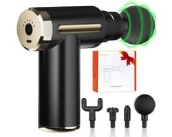 Mini Massage Gun - Spier Stimulator - Spierherstel Bevorderen - Drukgevoelige Start - 11 x 4 x 9 cm - Zwart