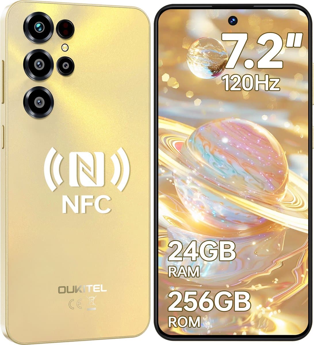 OUKITEL C68 Smartphone 4G-7.2 inch HD-120HZ-24GB RAM-256GB ROM-64MP camera-Android 15-NFC — afbeelding 1