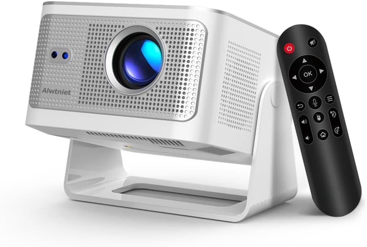 Mini Projector - Wit - Native 1080P - 4K/8K Compatibel - Voor Thuisbioscoop — afbeelding 1