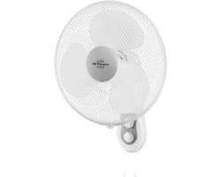 Plafondventilator - Wandventilator - 40 cm bladen - 3 snelheden - timer - draaibare kop