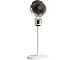 Vloerventilator Stil 30 dB met 3 Snelheden – USB Draagbaar – Luchtstroom tot 5 Meter – Wit