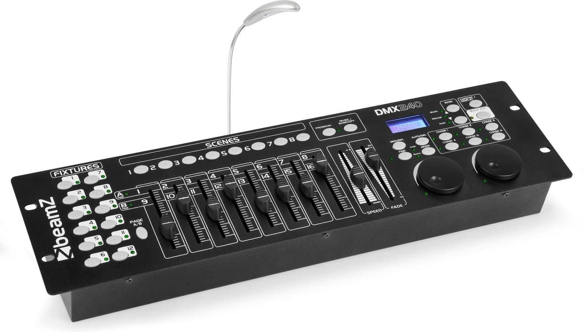 BeamZ DMX240 - 192 kanaals DMX controller voor 12 lichteffecten — afbeelding 1