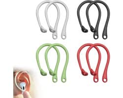 Siliconen oorhangers voor sport en hardlopen - Set van 4 paar oorhaken