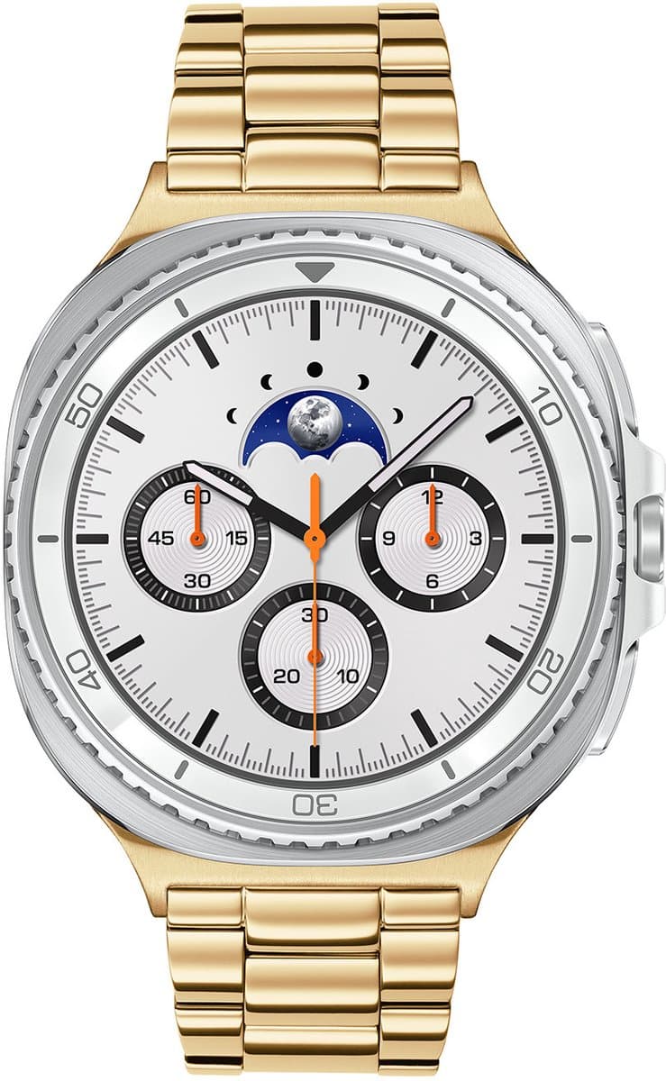 Samsung Special Edition Galaxy Watch 8 CLASSIC LTE Wit/Goudkl Staal 46mm — afbeelding 1