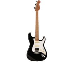 Elektrische gitaar - Met gratis lessen - incl. gigbag - Zwart Fazley Dawn