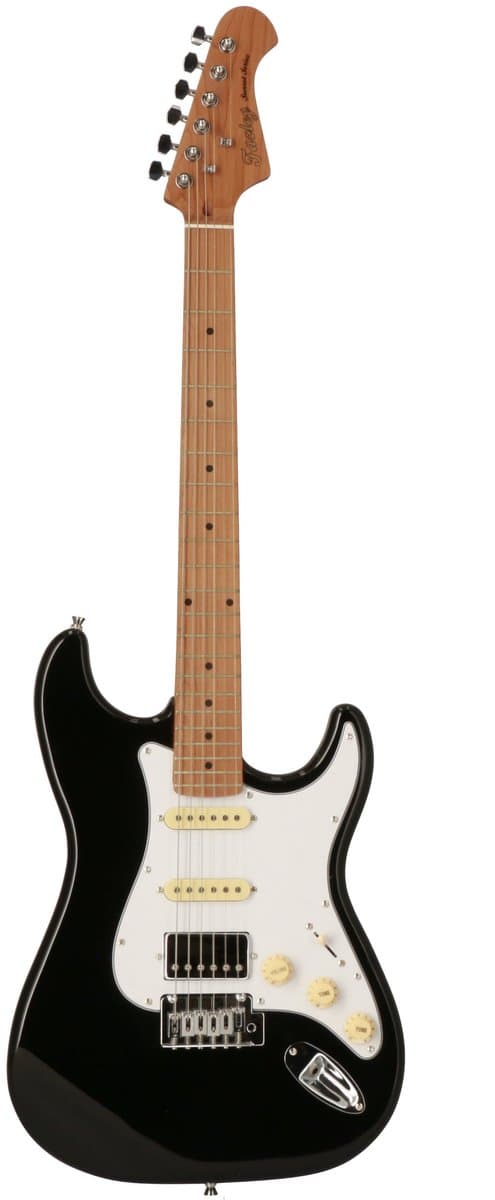 Elektrische gitaar - Met gratis lessen - incl. gigbag - Zwart Fazley Dawn — afbeelding 1