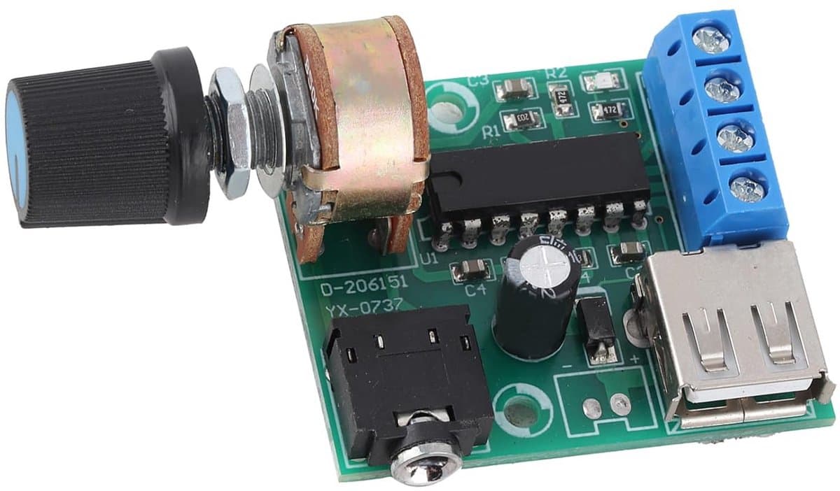 Krachtige USB Audio Versterker Module 5W - DC 2V-6V Tweekanaals Klasse D Versterker voor Speaker — afbeelding 1
