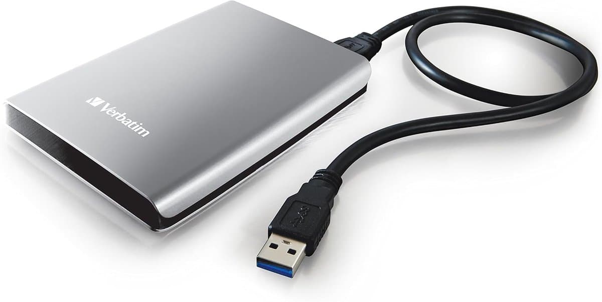 Draagbare Externe Harde Schijf 1TB USB 3.0 2.5 inch Zilver — afbeelding 1