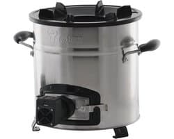 Raketoven voor buiten - roestvrij stalen multifunctionele rocket stove met USB-ventilator
