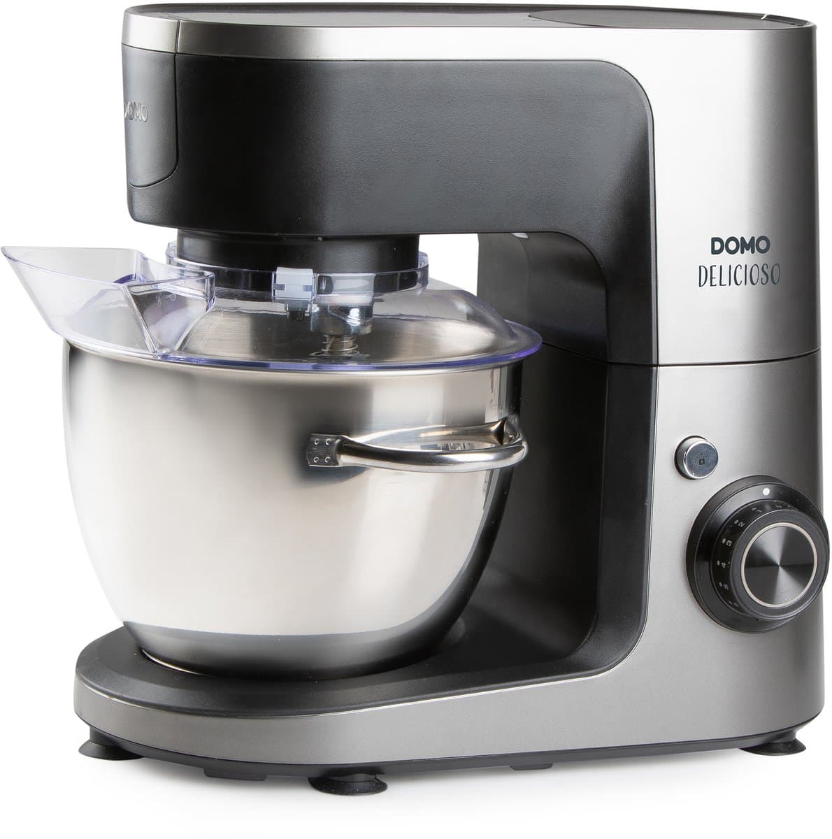 DOMO Keukenrobot “Delicioso" - Keukenmixer – Keukenmachine – 1200W – RVS Kom 4,5L – Incl. 10 Accessoires — afbeelding 1