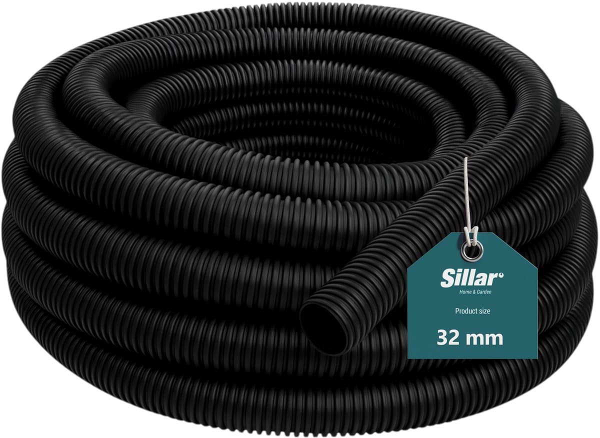 Sillar Stofzuigerslang 32mm - Universele Zuigslang voor Stofzuiger – Flexibele – Op Lengte - 3 m (1 m x 3) — afbeelding 1